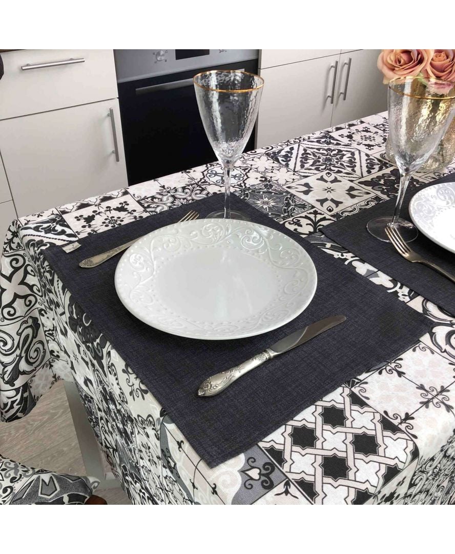 Серветка на стіл Прованс Black Milan, 45х35 см, чорний (23609) - фото 2