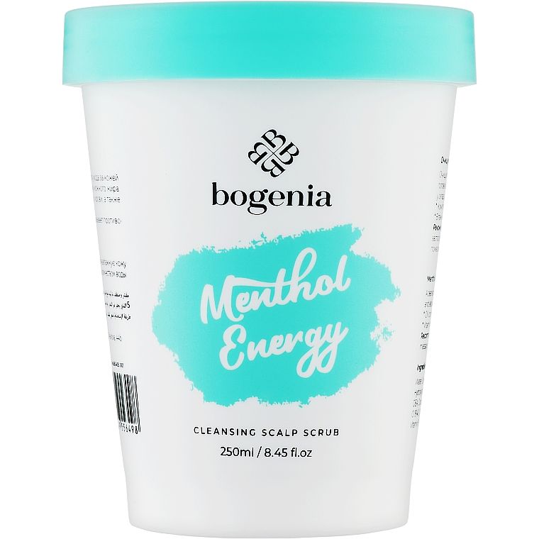 Очищающий скраб для кожи головы Bogenia Cleansing Scalp Scrub Menthol Energy 250 мл - фото 1