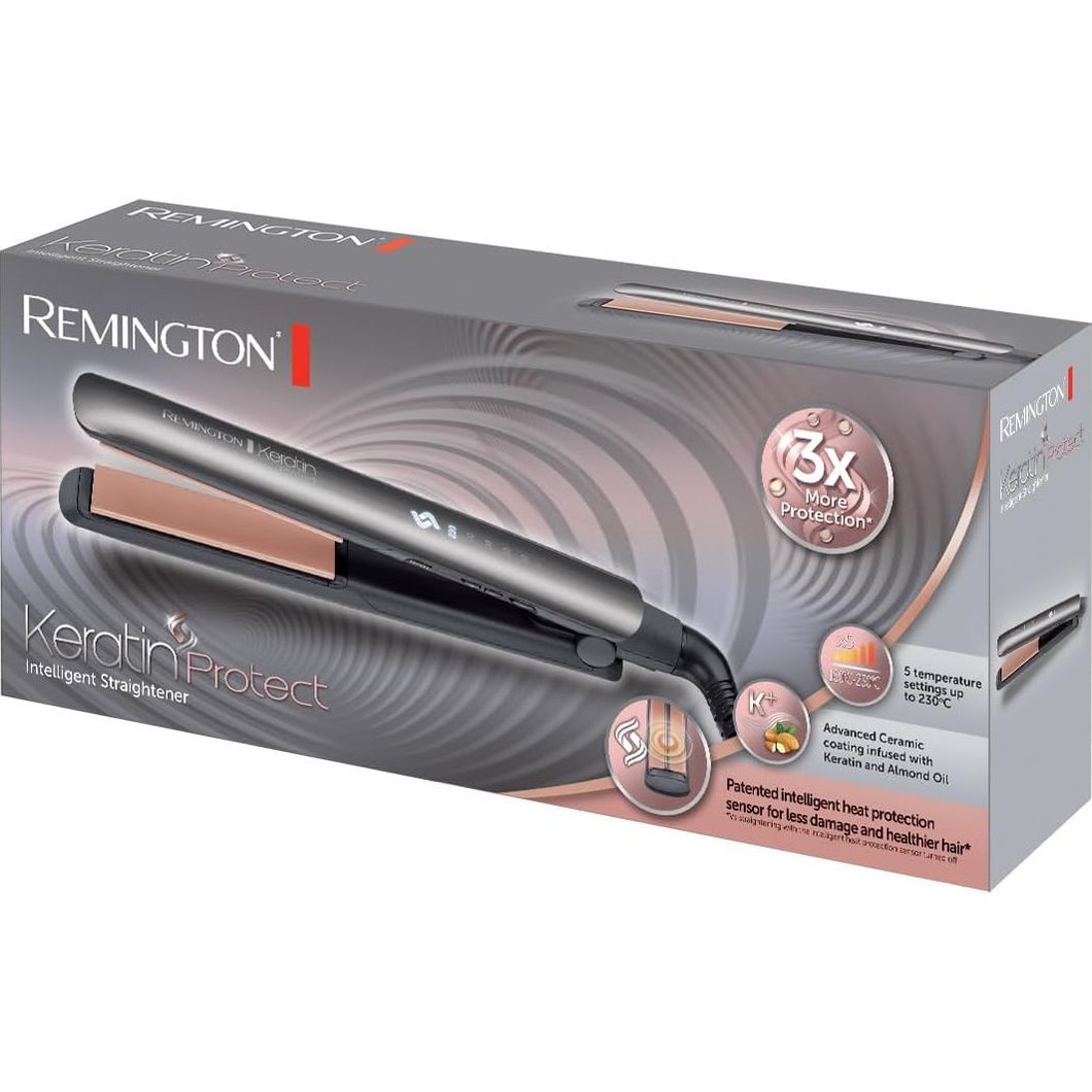 Выпрямитель Remington Keratin Protect S8598 серебристый - фото 4