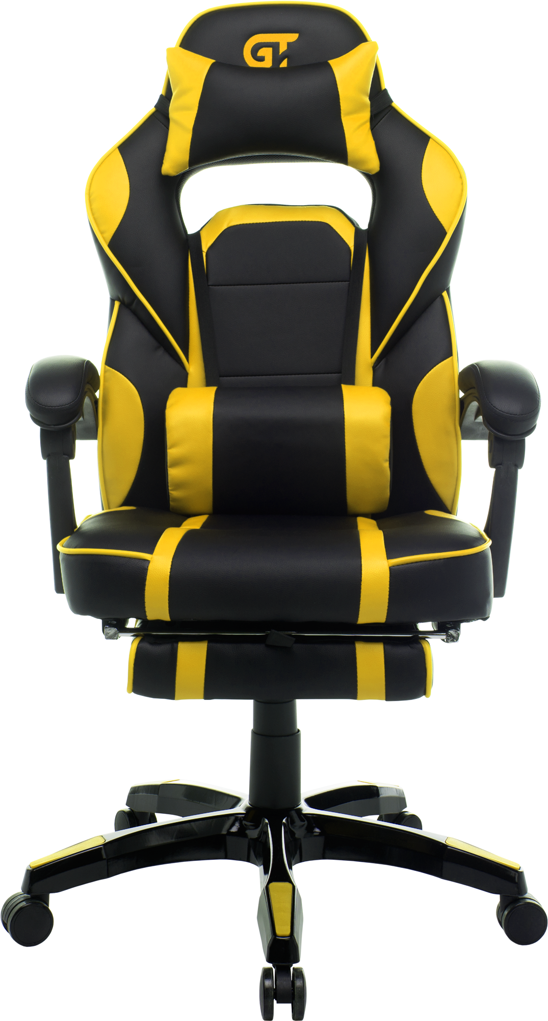 Геймерское кресло GT Racer черное с желтым (X-2749-1 Black/Yellow) - фото 2