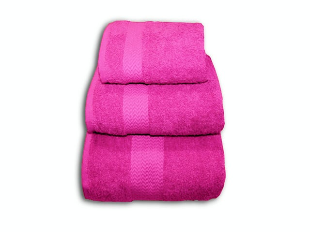 Рушник махровий Ecotton, 70х40 см, 1 шт., рожевий (04819) - фото 1