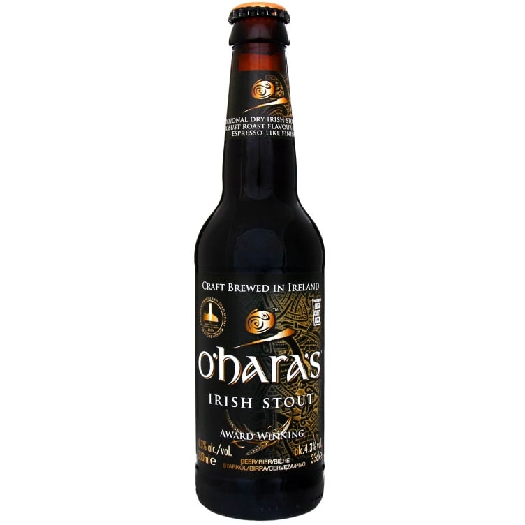 Пиво O'hara's Irish Stout, темне, фільтроване, 4,3%, 0,33 л (528084) - фото 1