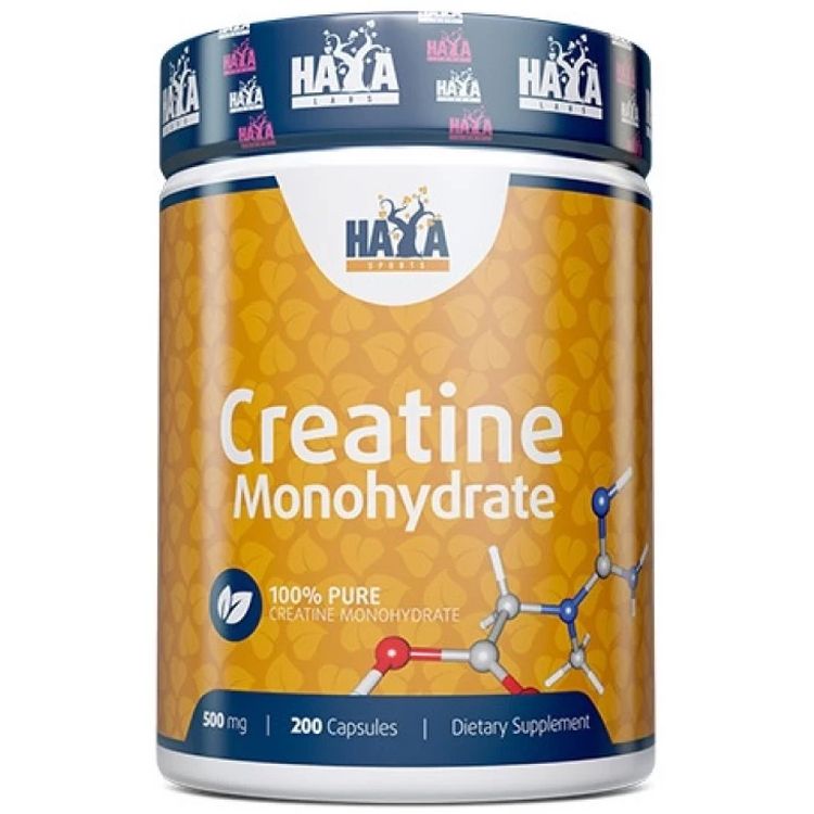 Креатин моногидрат Haya Labs Creatine Monohydrate Sports 500 мг 200 капсул - фото 1