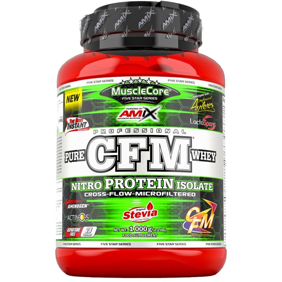 Протеин Amix MuscleCore CFM Nitro Protein Isolate Пирог Баноффи 1 кг (820382) - фото 1