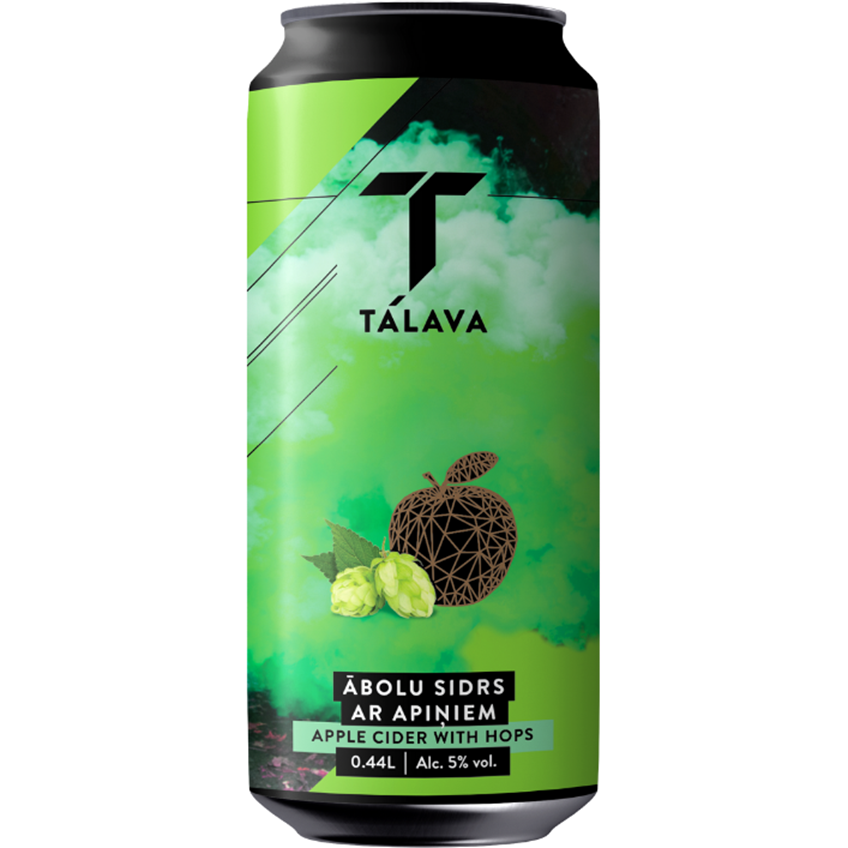Сидр Talavas Sidrs Apple Cider Semisweet with IPA Hops яблуко напівсолодкий 5% 0.44 л - фото 1