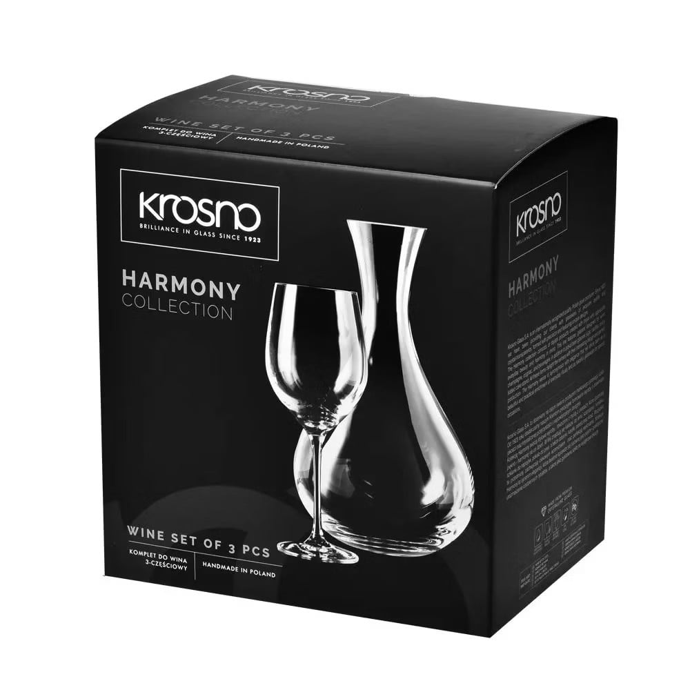 Набор для вина Krosno Harmony, 3 предмета (790411) - фото 3