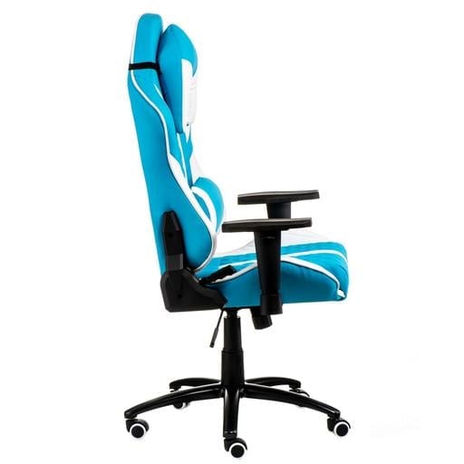 Геймерське крісло Special4you ExtremeRace блакитний з білим (E6064) - фото 4