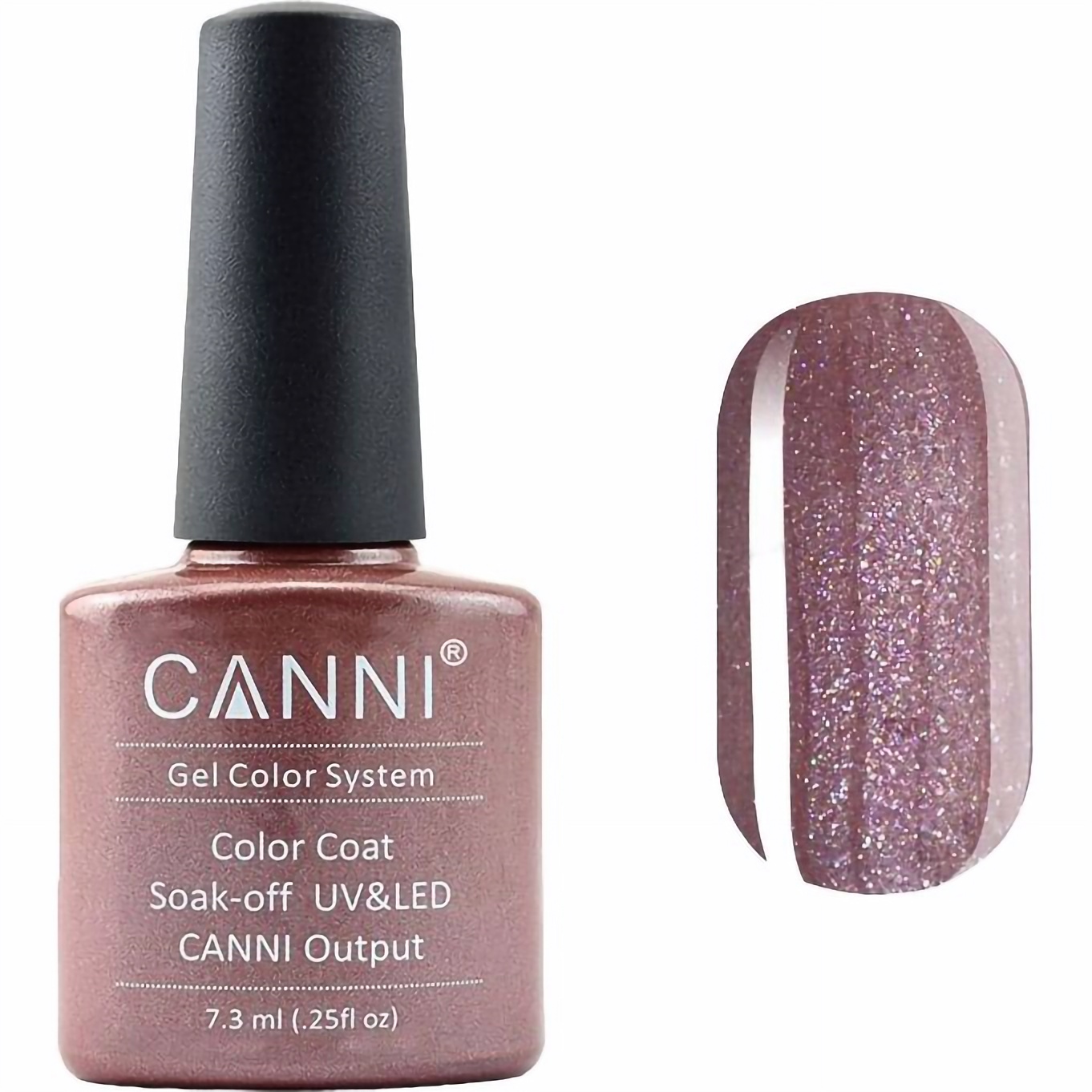 Гель-лак Canni Color Coat Soak-off UV&LED 203 кофейный перламутр 7.3 мл - фото 1