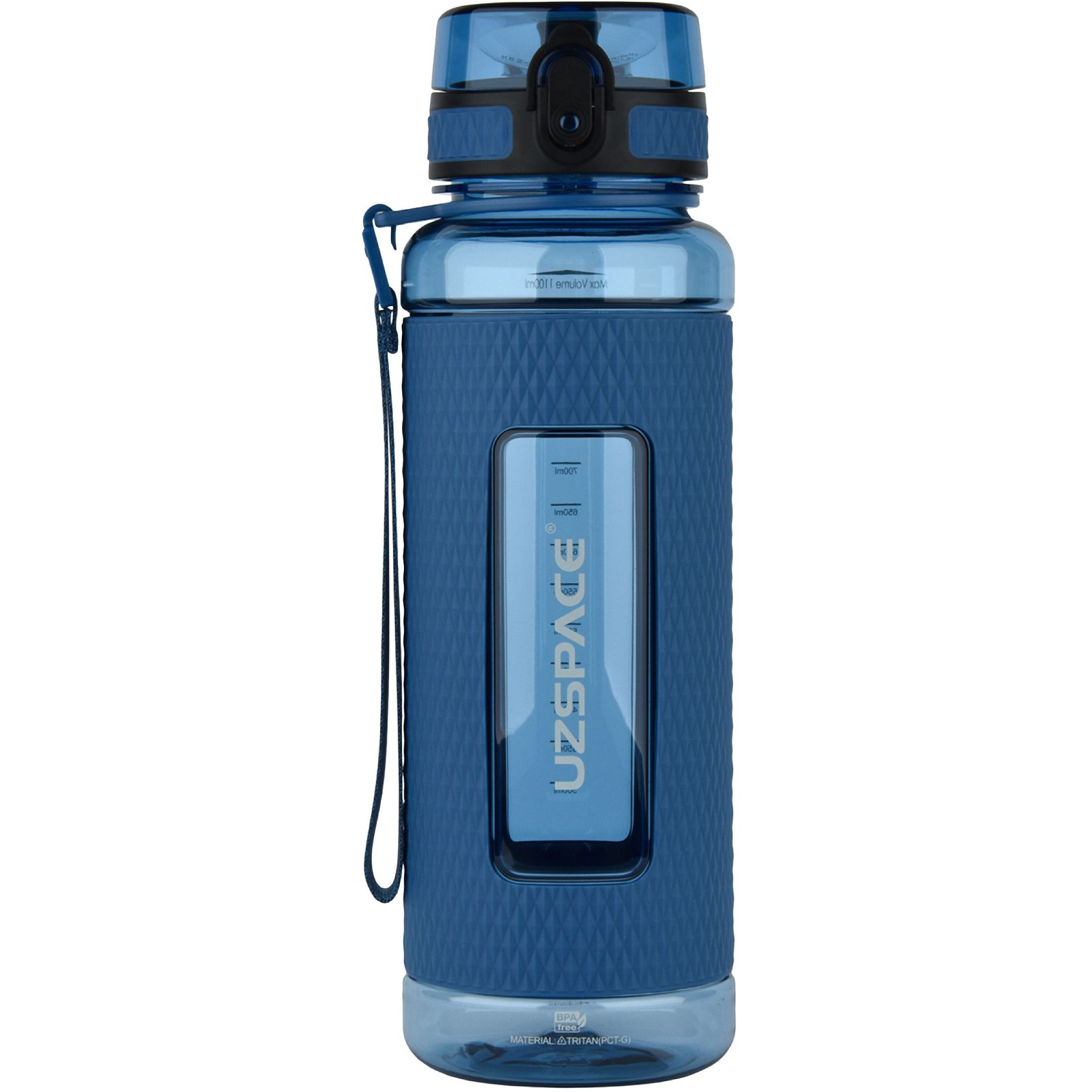Бутылка для воды UZspace Diamond 950 мл деним синяя (5046) - фото 1