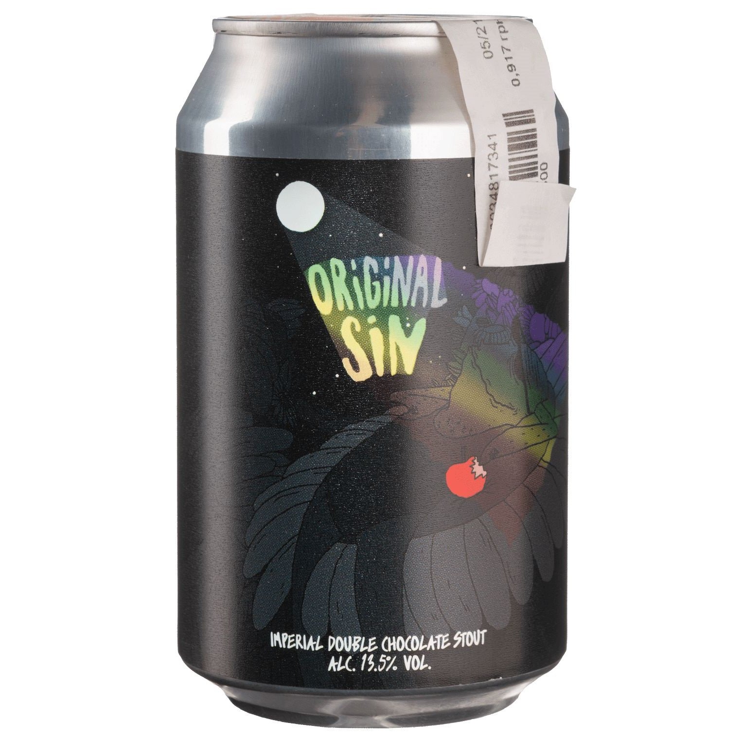 Пиво Lervig Original Sin, темне, нефільтроване, 13,5%, з/б, 0,33 л - фото 1