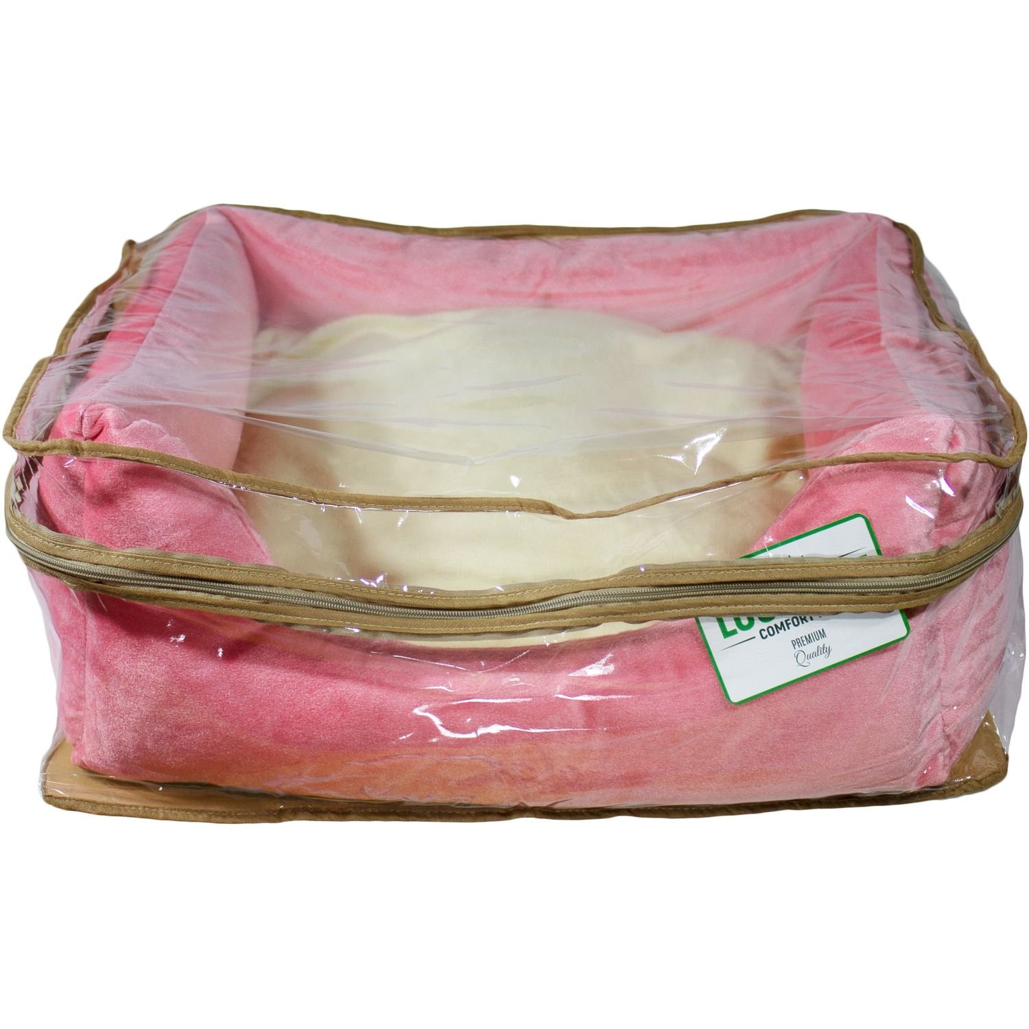 Лежак Luсky Pet Рольф №1, розово-кремовый, 50х65х23 см - фото 3