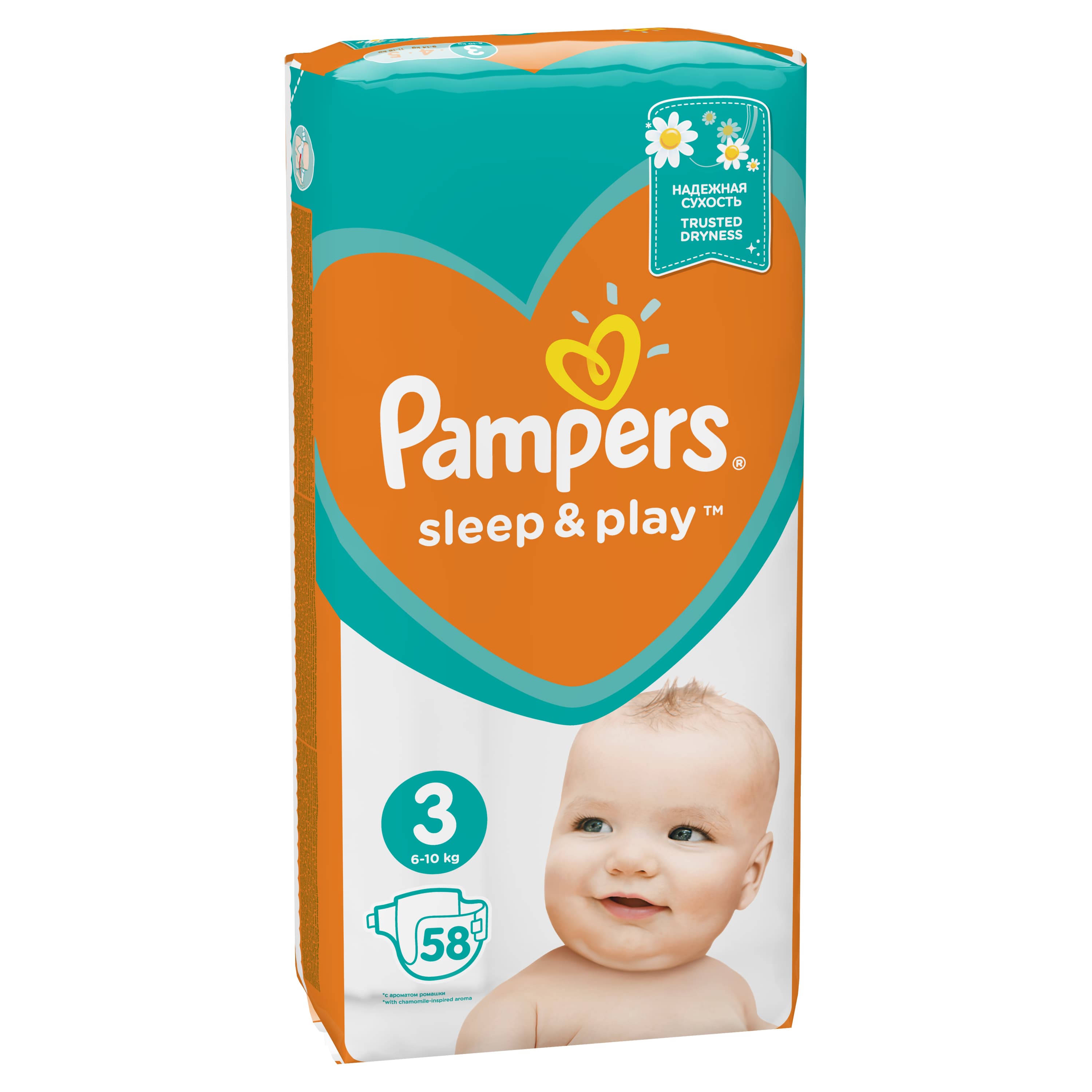 Подгузники Pampers Sleep&Play 3 (6-10 кг), 58 шт. - фото 2
