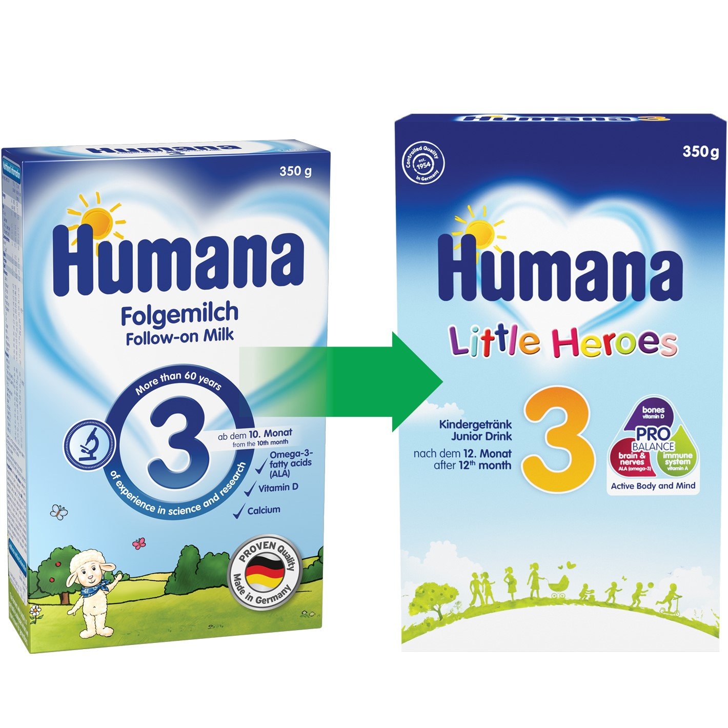 Сухая молочная смесь Humana 3, 350 г - фото 2