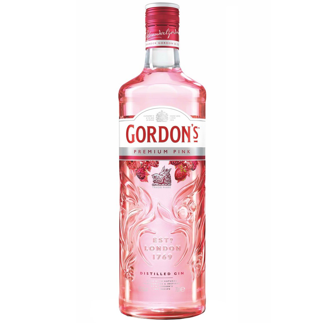 Джин Gordon's Premium Pink Gin, 37,5%, 0,7 л (821483) - фото 1
