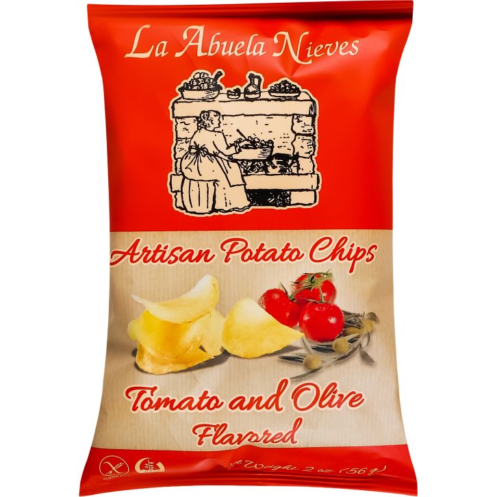 Чипсы La Abuela Nieves со вкусом томатов и оливок 56 г (915652) - фото 1