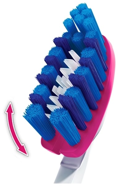 Зубна щітка Oral-B 3D White Luxe Pro-Flex, середня, синій - фото 2