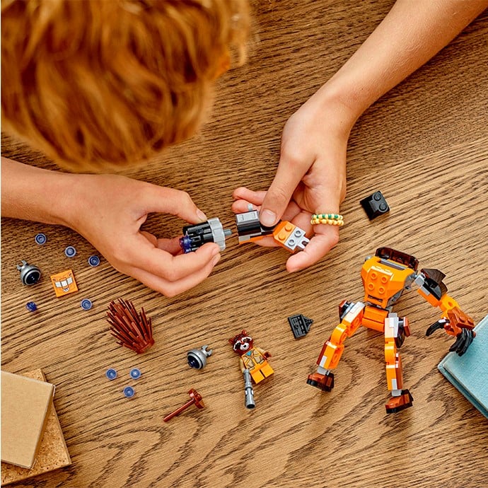 Конструктор LEGO Super Heroes Робоброня Єнота Ракети, 98 деталей (76243) - фото 8