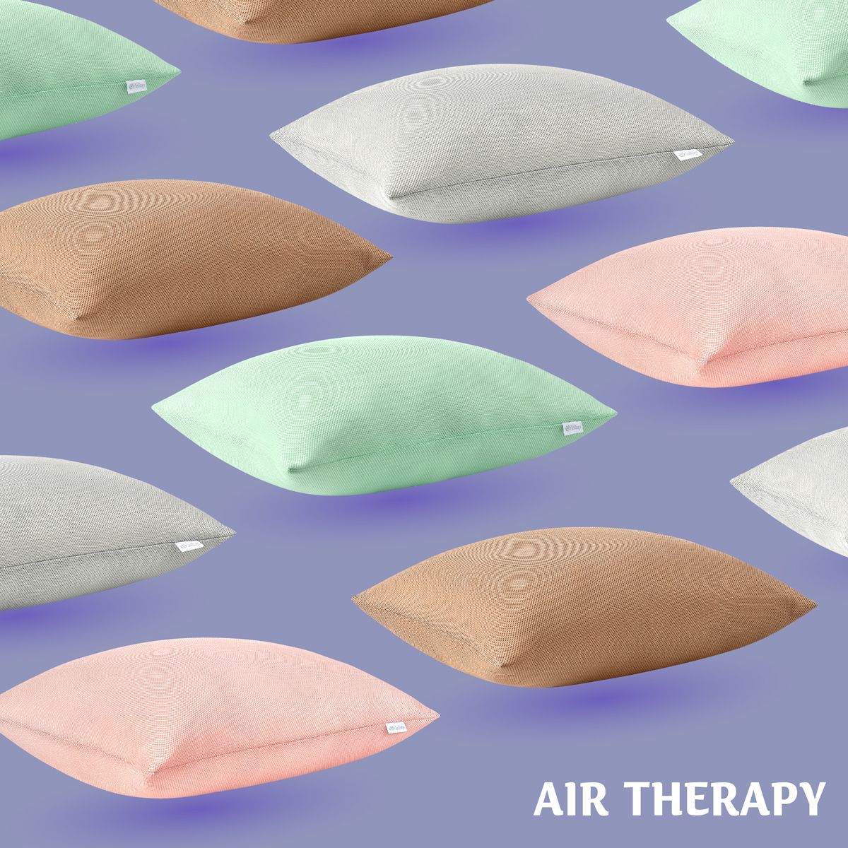 Комплект подушек Sei Design Air Therapy 50х70 см 2 шт. мятный (8-33064_м'ята) - фото 7