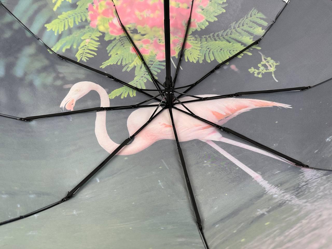 Женский складной зонтик полный автомат Rain 98 см разноцветный - фото 8