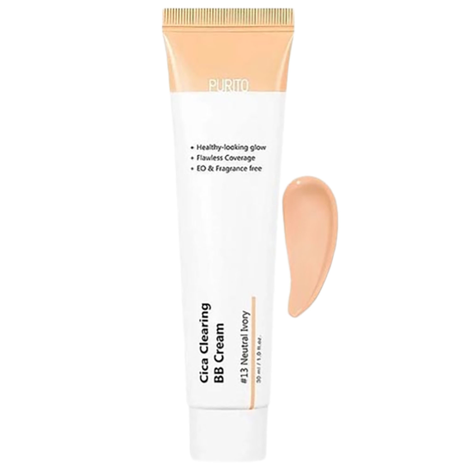 ВВ крем Purito Cica Clearing BB Cream №13 Neutral Ivory з екстрактом центелли 30 мл - фото 1