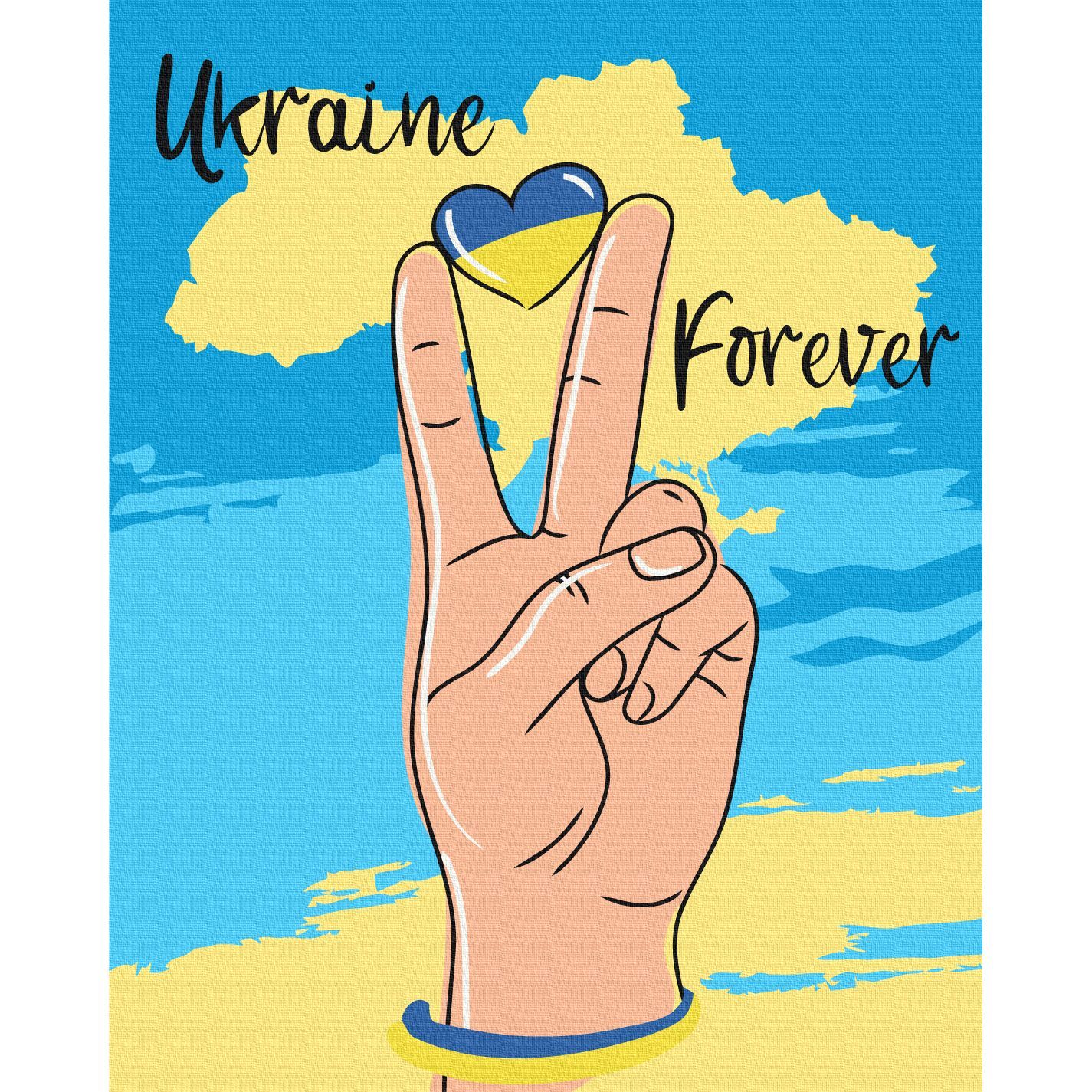 Картина за номерами ZiBi Patriot Kids Line Україна назавжди 40х50 см (ZB.64070) - фото 1