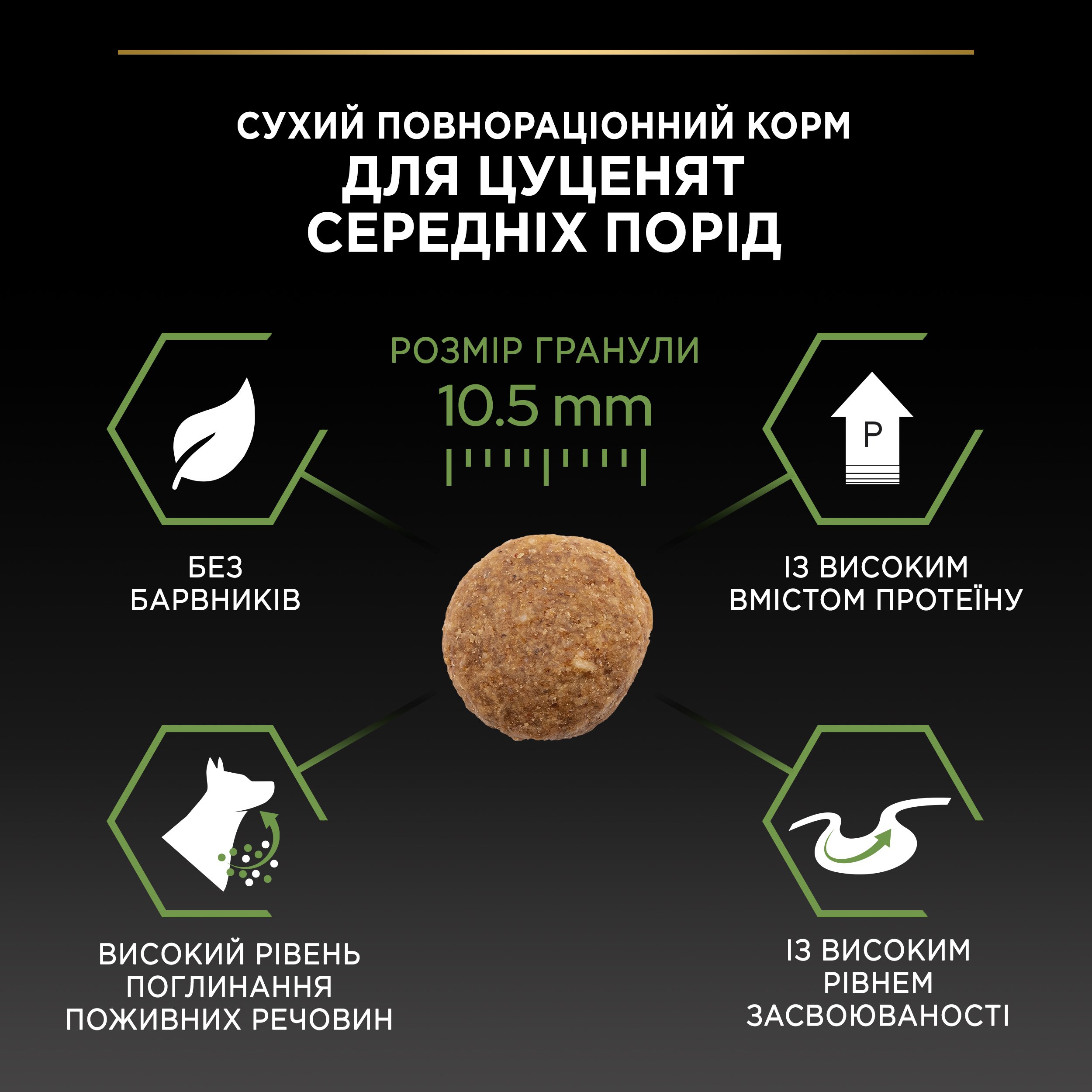 Сухой корм для щенков и молодых собак средних пород Purina Pro Plan Puppy Medium, с курицей, 3 кг (12279403) - фото 10