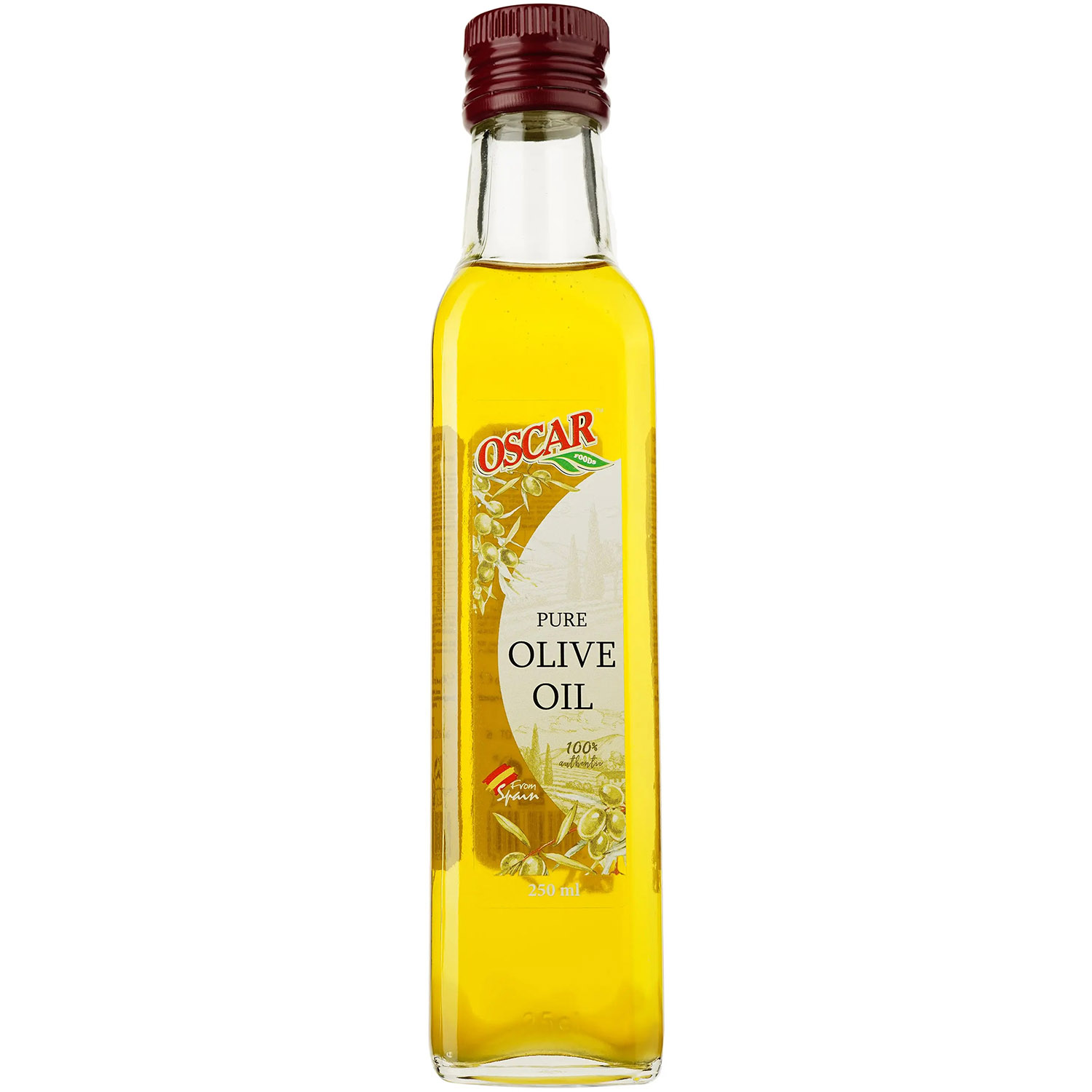 Масло оливковое Oscar Pure рафинированное с добавлением оливкового нерафинированного масла 250 мл (905725) - фото 1