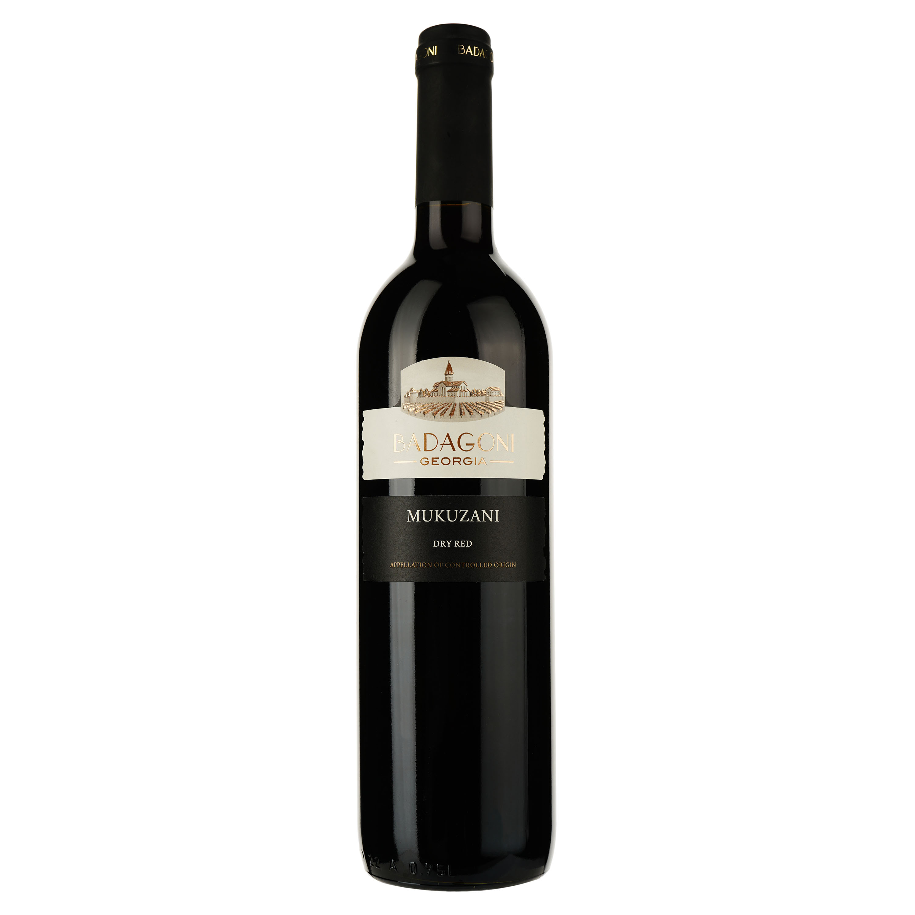 Вино Badagoni Мукузани, красное, сухое, 13,5%, 0,75 л (411294) - фото 1