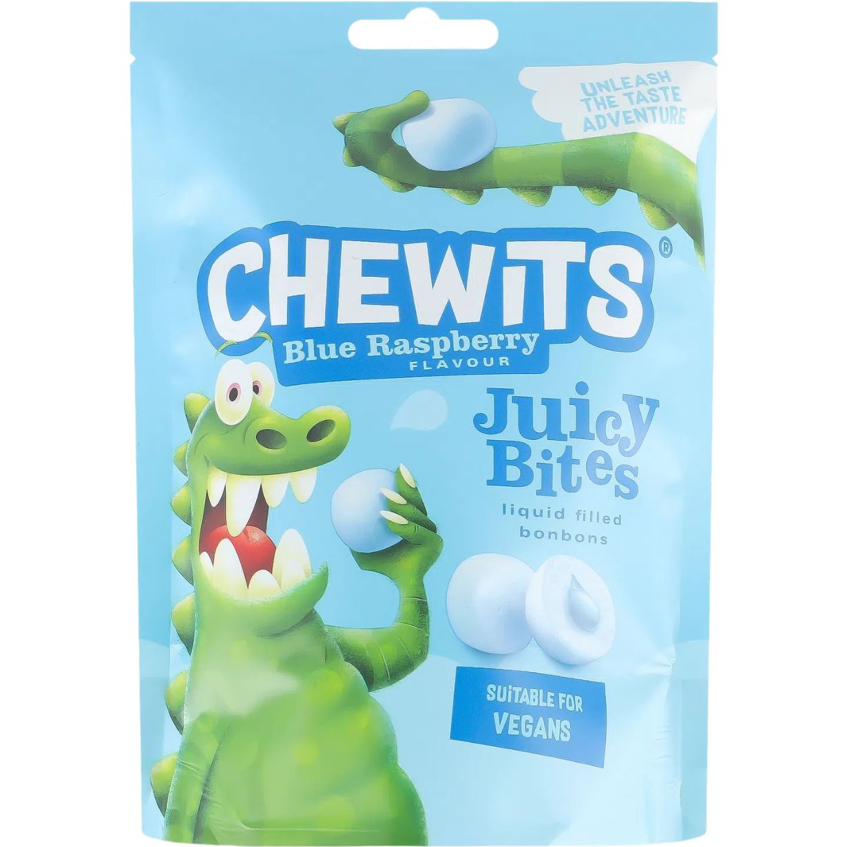 Конфеты жевательные Chewits Juicy Bites Blue Raspberry 115 г (950604) - фото 1