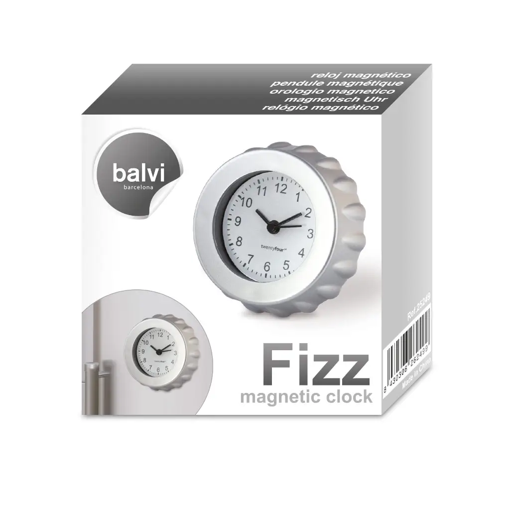 Годинник магнітний для холодильника Balvi, сріблястий (72860001) - фото 3