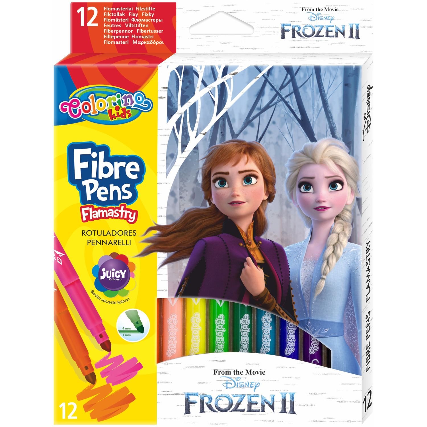 Фломастери Colorino Frozen, 12 шт. (91093PTR) - фото 1