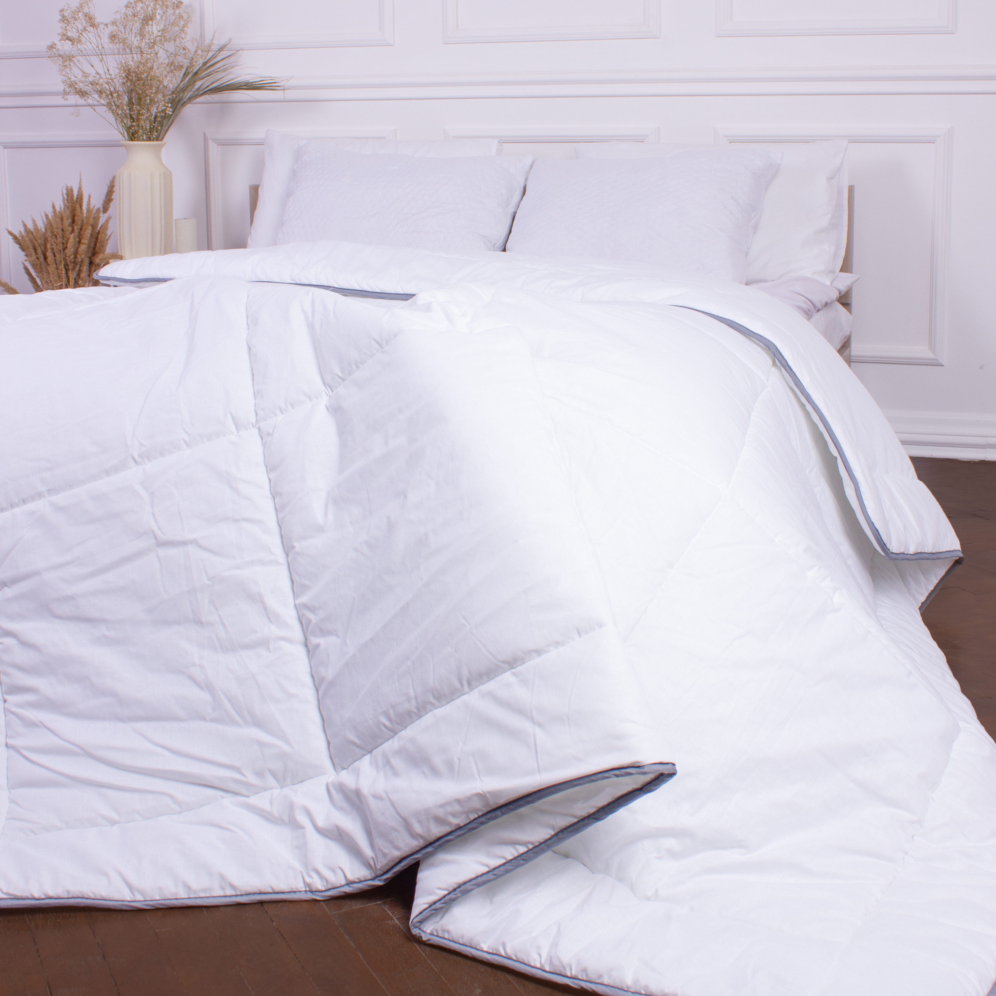 Одеяло шерстяное MirSon Royal №026, демисезонное, 155x215 см, белое - фото 6