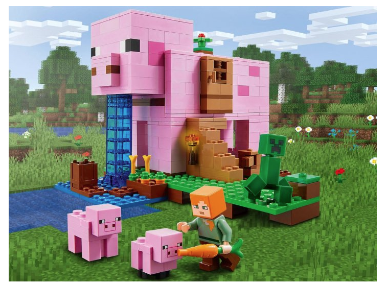 Конструктор LEGO Minecraft Будинок-свиня, 490 деталей (21170) - фото 11