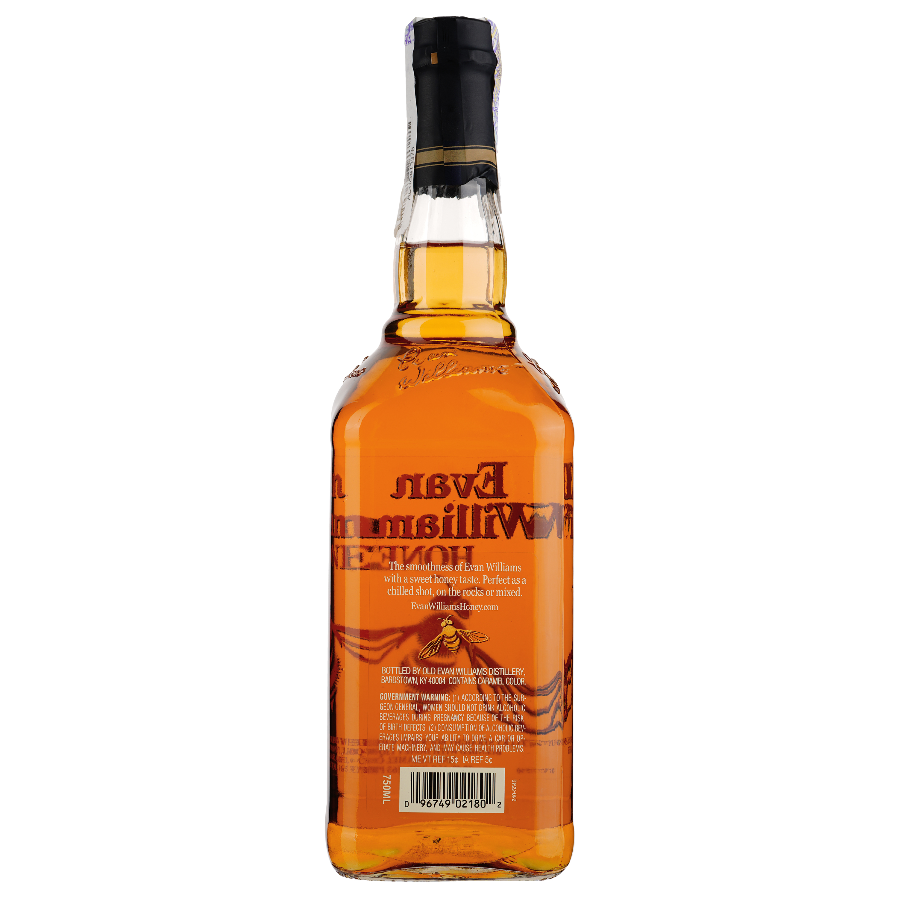 Ликер spirit drink Heaven Hill Distilleries Evan Williams Honey 35% 0.75 л (8000013326034) - фото 2