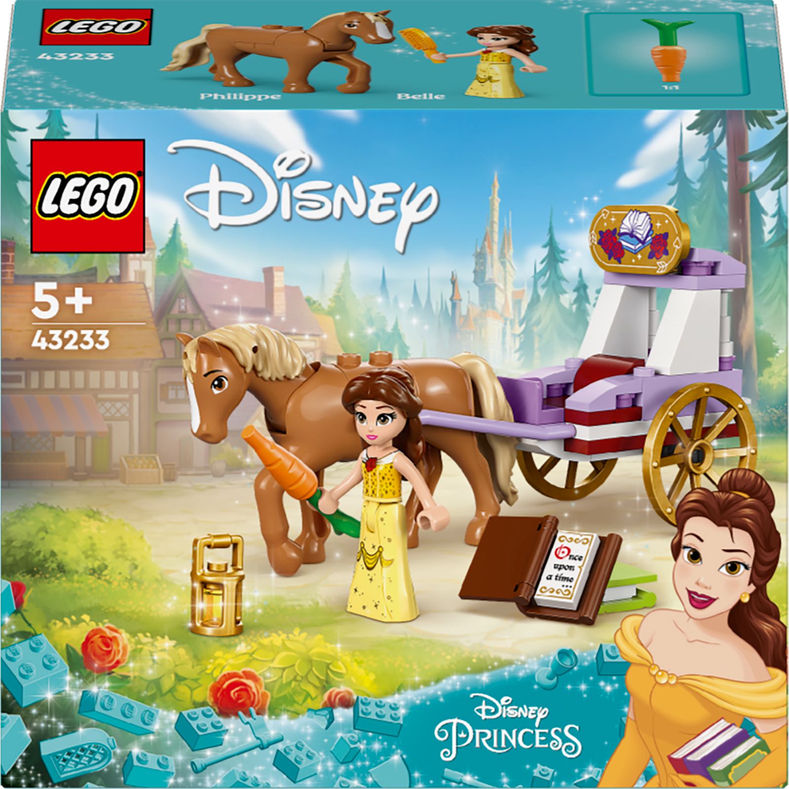 Конструктор LEGO Disney Princess Казкова карета Белль 62 деталі (43233) - фото 1