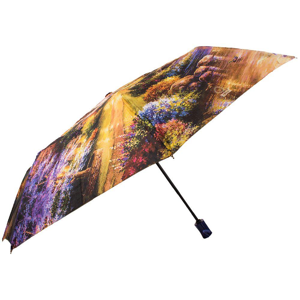 Женский складной зонтик полуавтомат Lamberti 103 см разноцветный - фото 2
