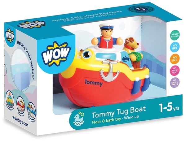 Іграшка для купання WOW Toys Tommy Tug Boat bath toy Буксир Томмі (04000) - фото 3