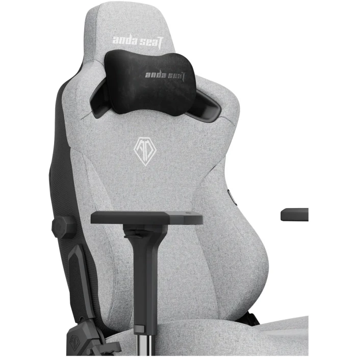 Кресло игровое Anda Seat Kaiser 3 Size XL Grey Fabric (AD12YDC-XL-01-G-PV/F) - фото 4