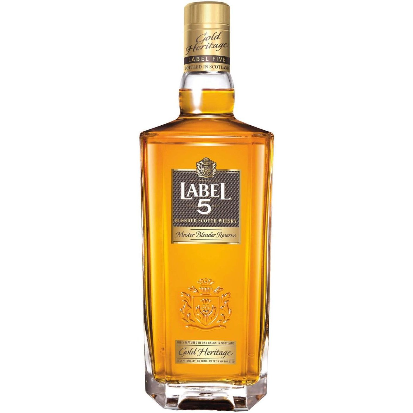Віскі Label 5 Gold Heritage Blended Scotch Whisky 40% 0.7 л, в подарунковій упаковці - фото 2