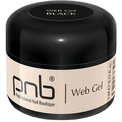 Гель павутинка PNB UV/LED Web Gel Black 5 мл - фото 2