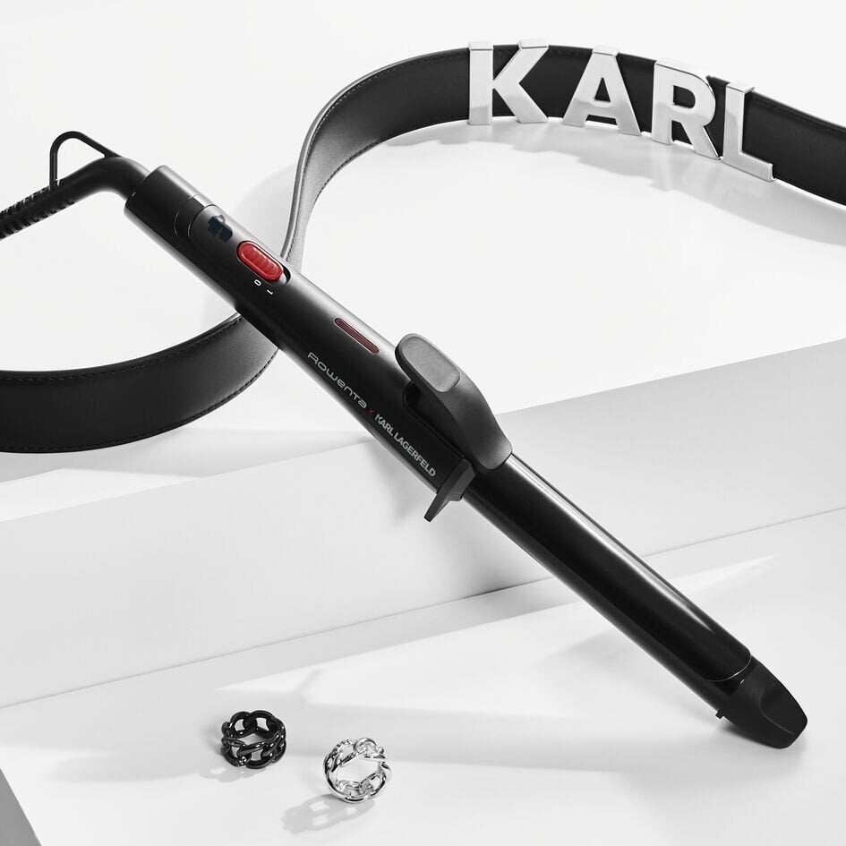 Плойка Rowenta x Karl Lagerfeld Curling Tong, чорна (CF321LF0) - фото 5