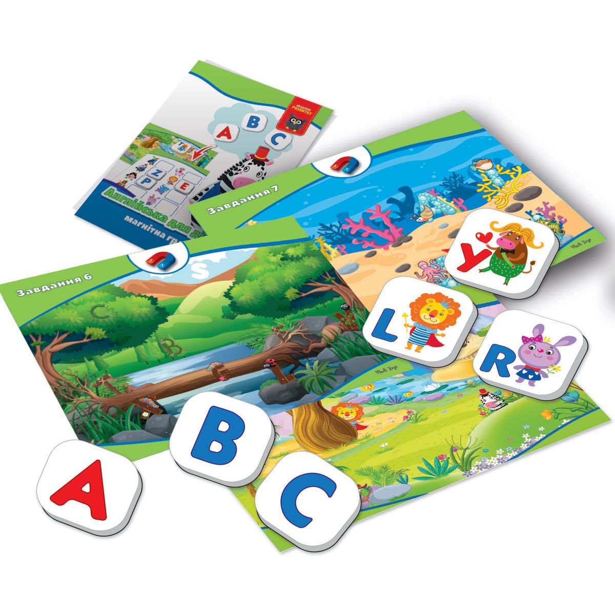 Игра развивающая магнитная Vladi Toys Английский для детей (VT5411-09) - фото 2