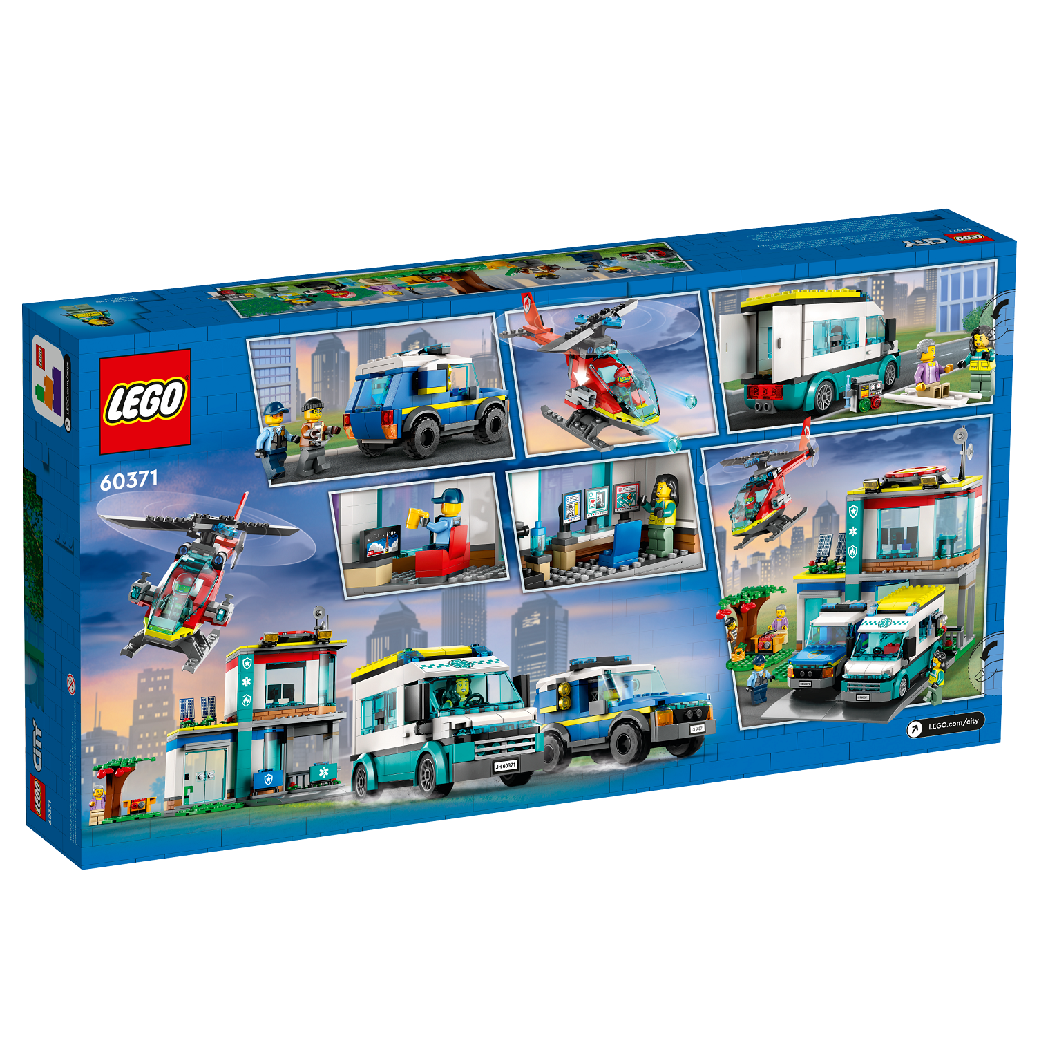 Конструктор LEGO City Центр управления спасательным транспортом, 706 деталей (60371) - фото 2