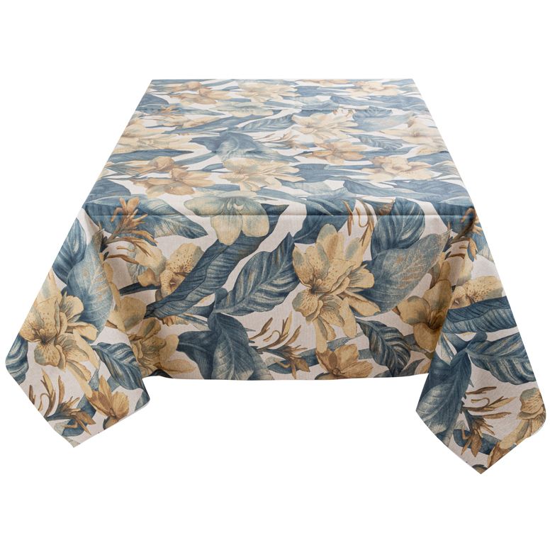 Скатертина Lefard Home Textile Versalles Flor Oceano водовідштовхувальна, 180х140 см (715-308) - фото 2