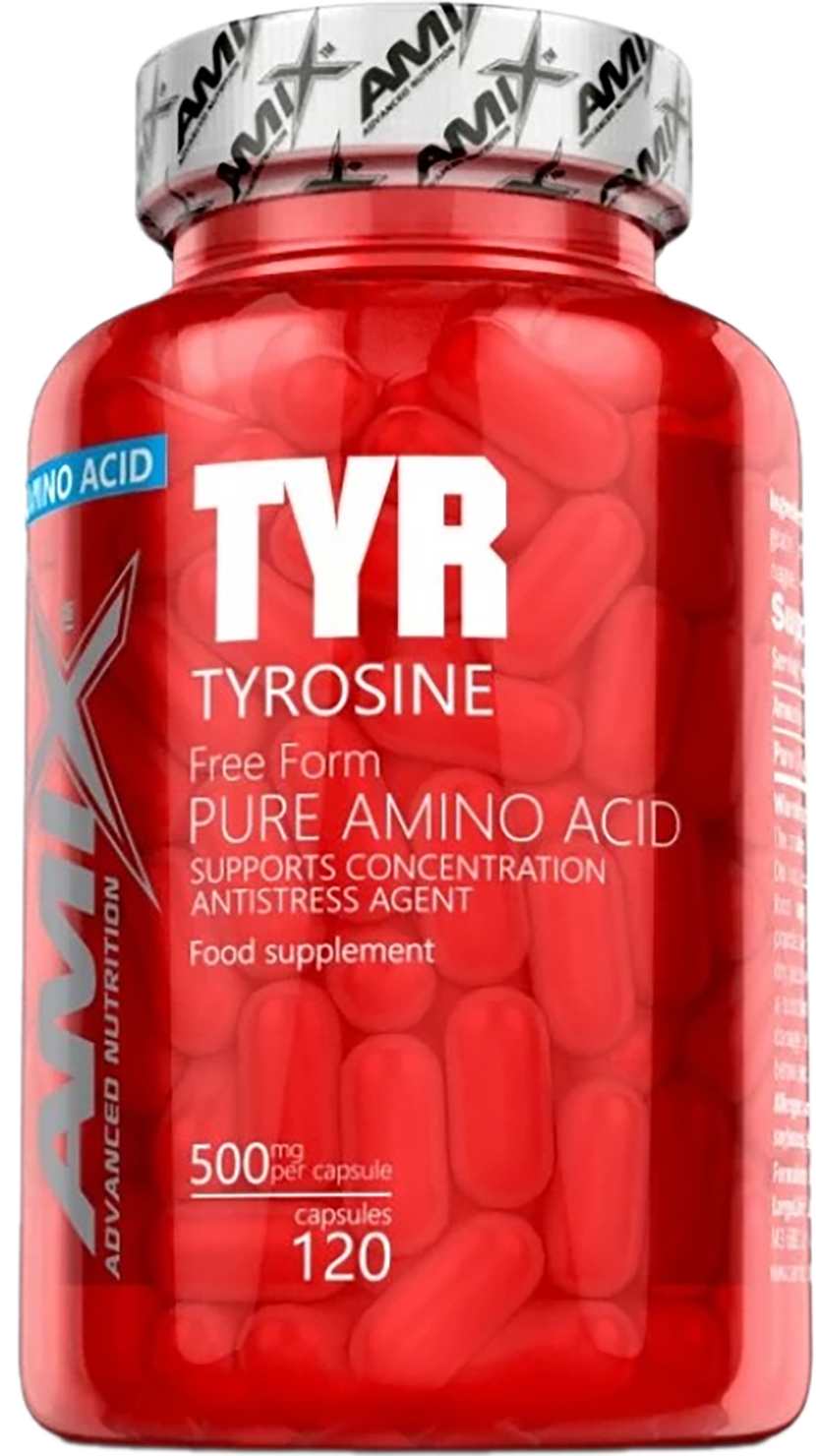 Амінокислота Amix Tyrosine 500 мг 120 капсул - фото 1