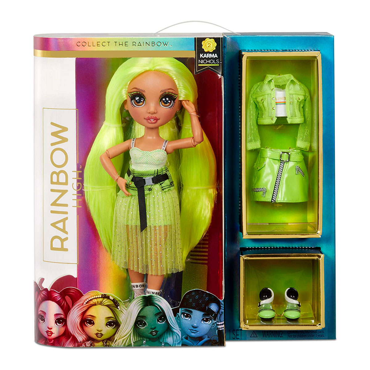 Кукла Rainbow High S2 Карма Нікольс, з аксесуарами, 27 см (572343) - фото 8