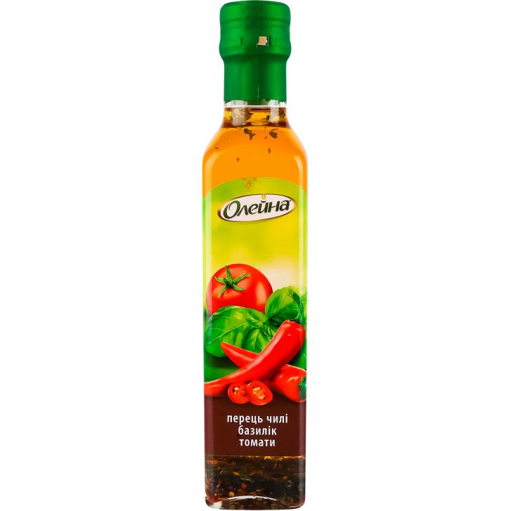 Олія ріпакова Олейна рафінована Перець чилі-базилік-томати 250 мл (943050) - фото 1