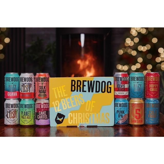 Пиво BrewDog Twelve Beers Of Christmas, з/б, 3,96 л (12 шт. по 0,33 л) (882277) - фото 2