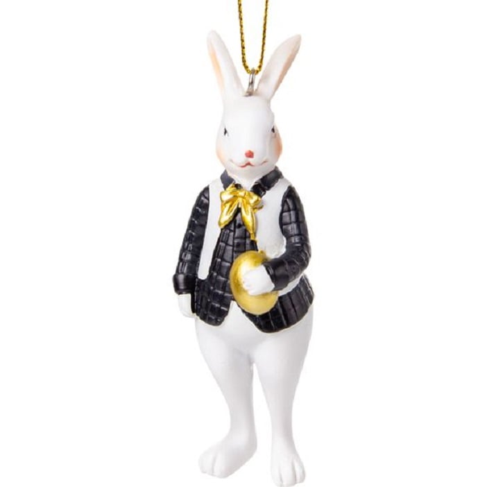 Фото - Статуэтка / подсвечник Lefard Фігурка декоративна  Кролик у фраку, 10 см  (192-252)