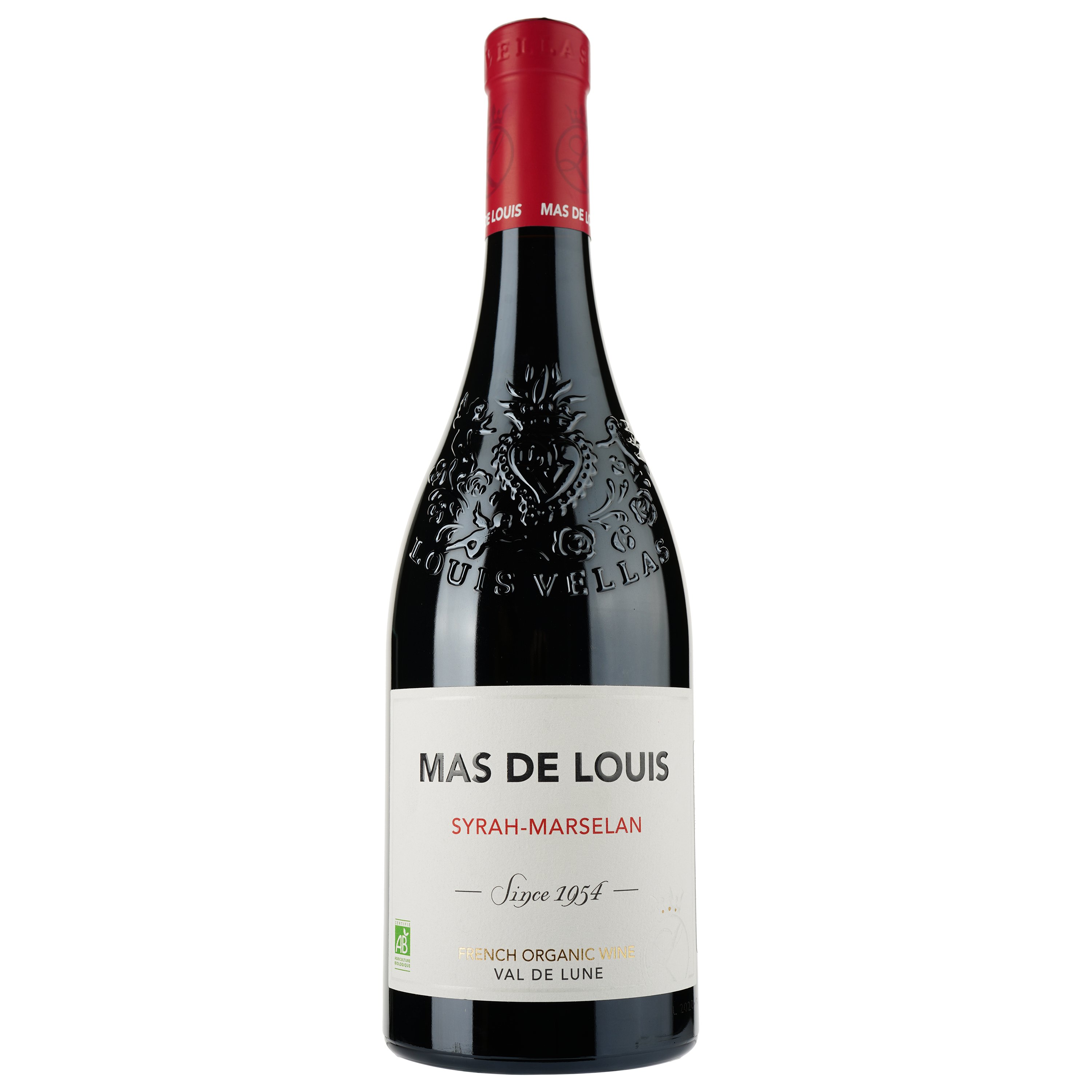 Вино Mas De Louis Syrah Marselan Bio IGP Pays D'Oc, червоне, сухе, 0,75 л - фото 1